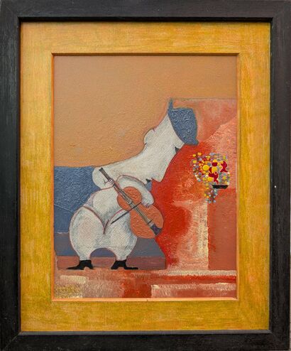 Suonatore di violino - a Paint Artowrk by Giorgio Valente